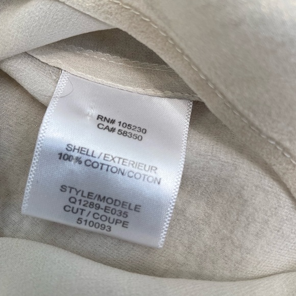 Equipment cream/shiny metallic blouse, XS - Picture 5 of 5